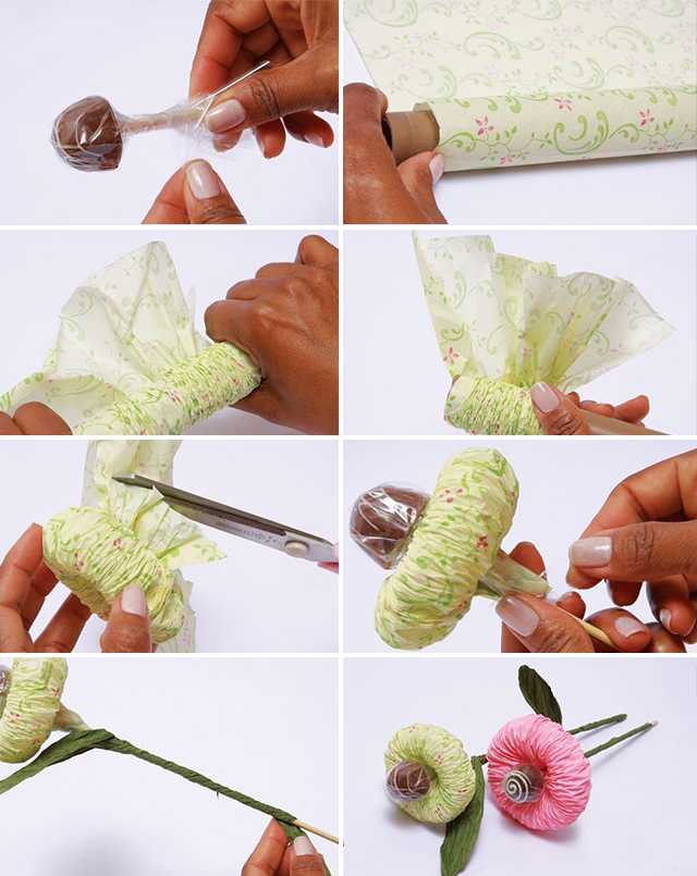 Как сделать букет из конфет? карамельки и тюльпаны из конфет. | womanisation