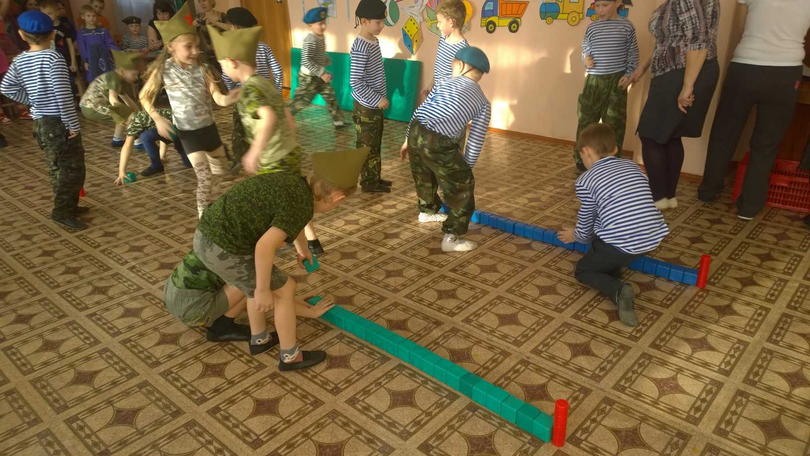 Игра военные в детском саду