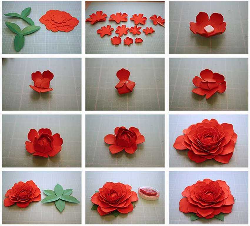 Розы из бумаги своими руками: пошаговая инструкция (+190 фото)