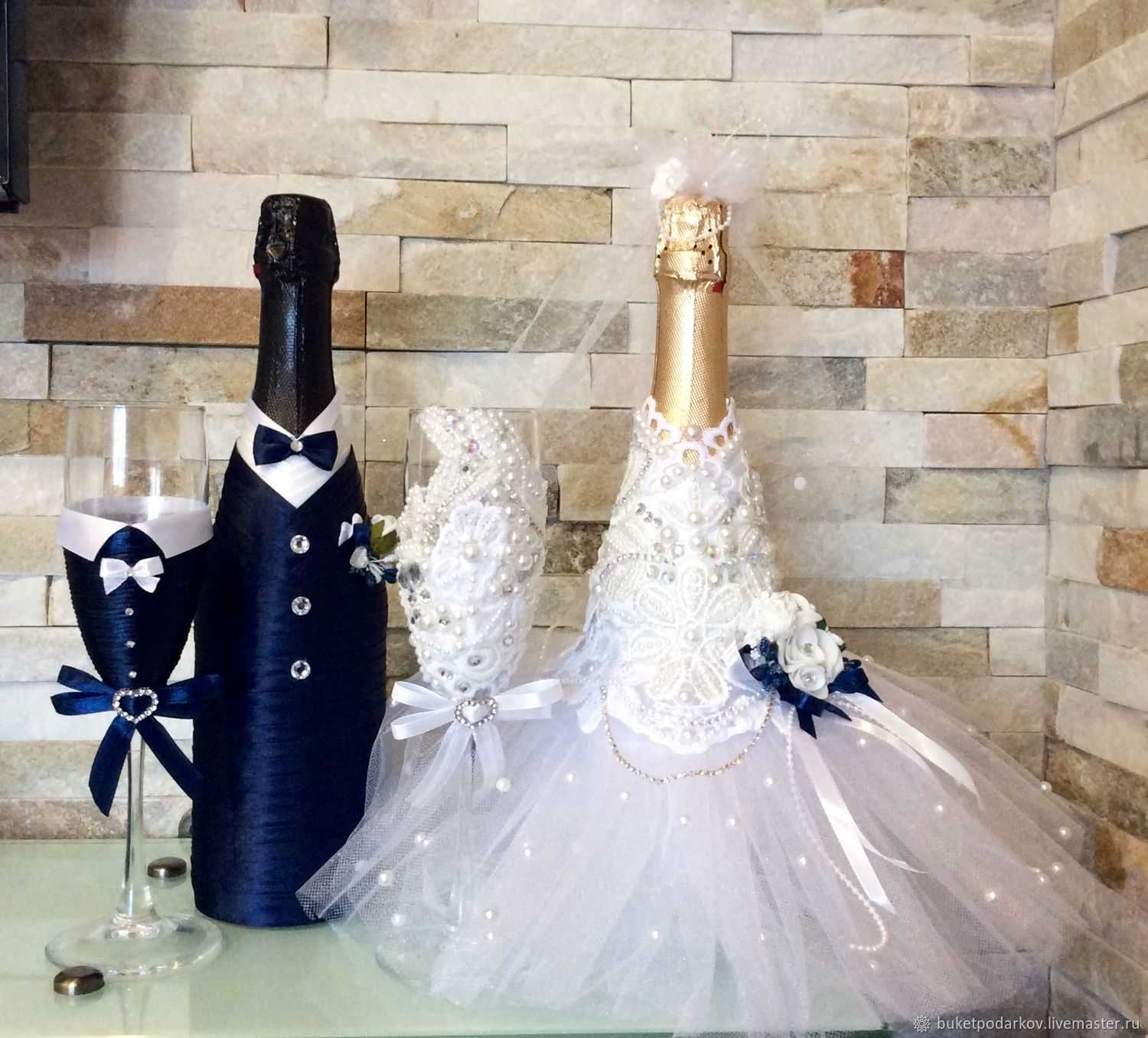 2021 ᐈ 🔥 (+106 фото) декор свадебных бутылок своими руками