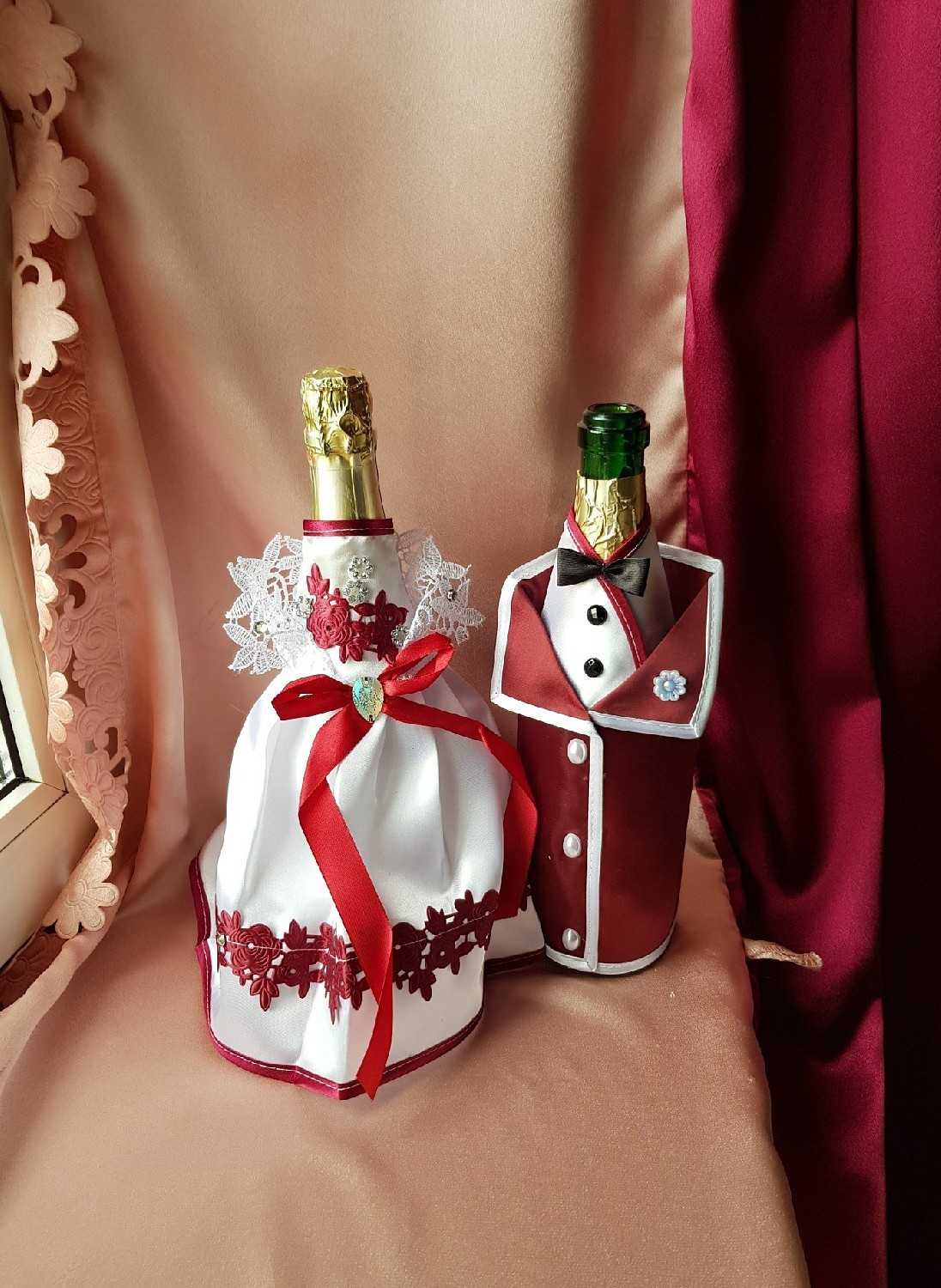 Как украсить бутылку шампанского на новый год 2020 своими руками: фото пошагово