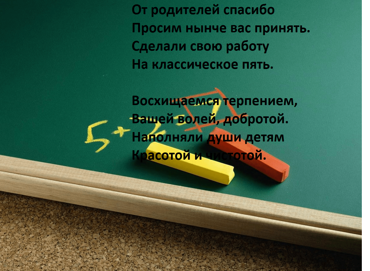 Спасибо учителю начальных классов от родителей картинки