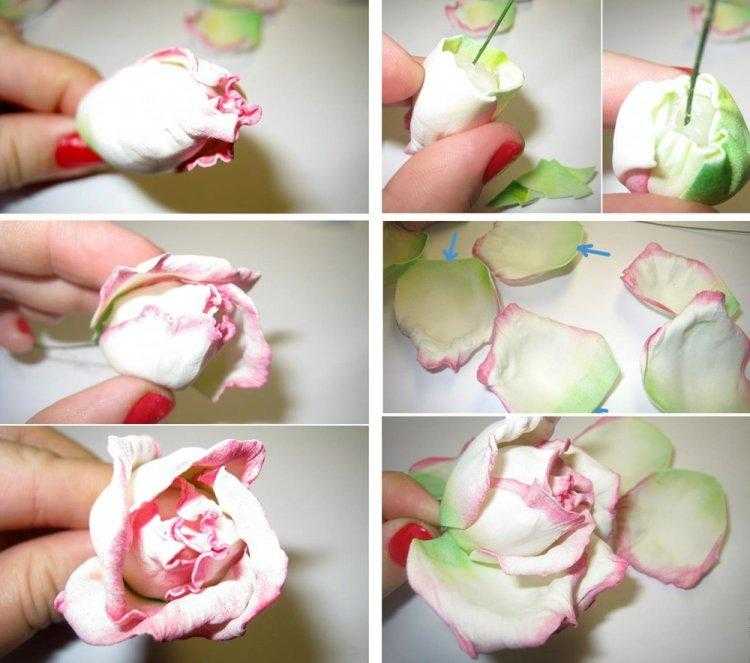 Роза из фоамирана - простейший способ ее создания | страна мастеров