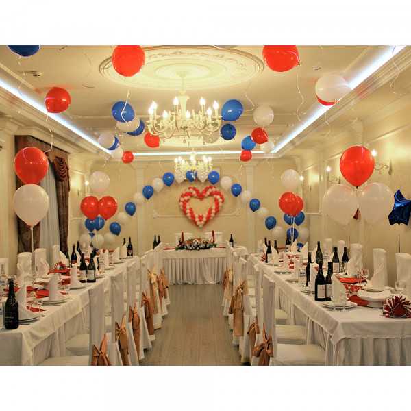 Оформление свадьбы воздушными шарами: современные идеи для декора церемонии и банкета