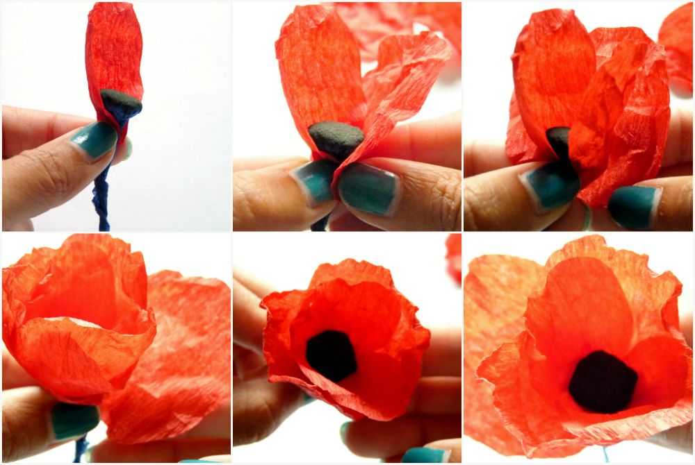 Маки из гофрированной бумаги своими руками с конфетами: как сделать ростовые маки из гофрированной бумаги, аппликации и оригами